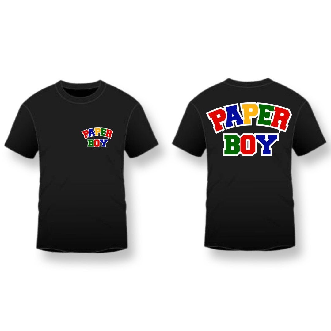 Black Paperboy Crayola Work Tee
