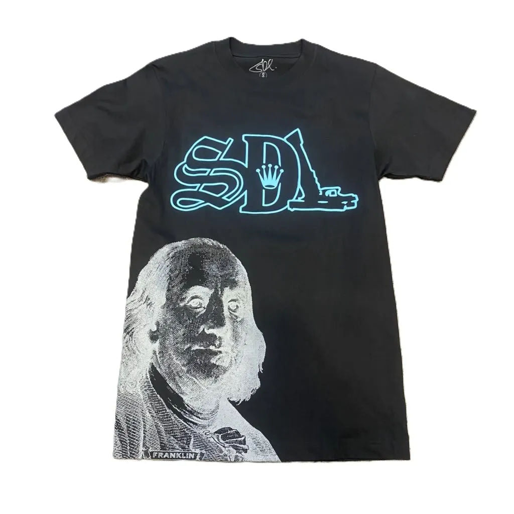SDL Crown Logo Benjamin Tee Black/Blue/White
