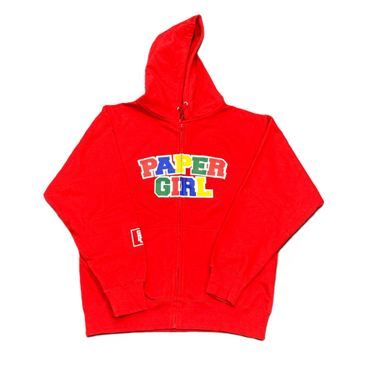 Papergirl Red Crayola Zip Up Hoodie