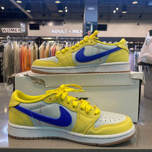 Jordan 1 Retro Low OG SP Travis Scott Canary (Women's) Size 6.5W DZ4137-700 - Pre-Owned