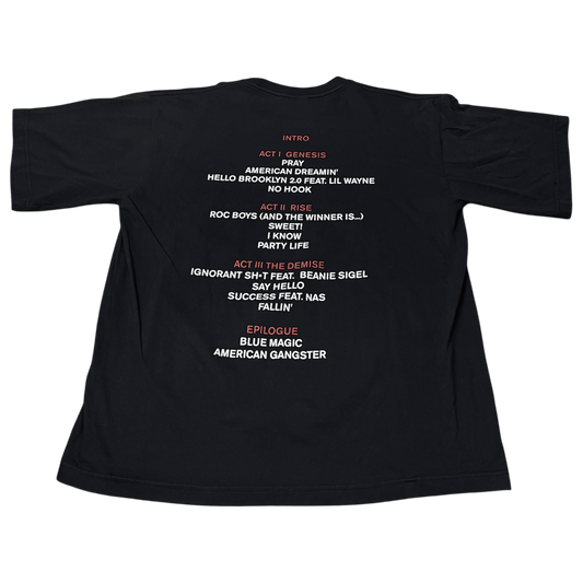 Jay-Z American Gangster 2007 Rap Music Album T-Shirt - Used