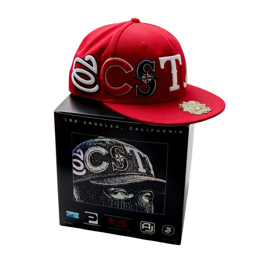Asaali x Paraphernalia Baseball Fitted Cap Red