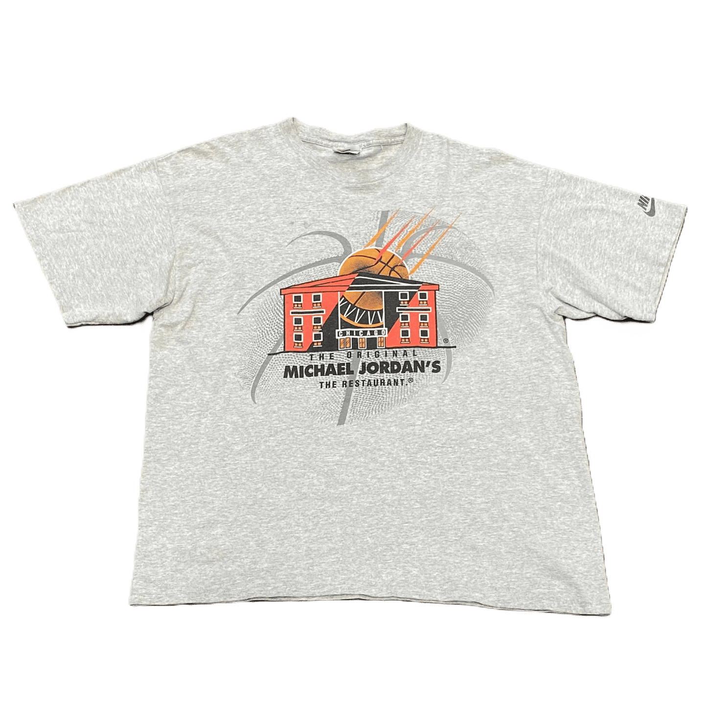 90S Nike Chicago The Restaurant Grey T Shirt - Used/Worn