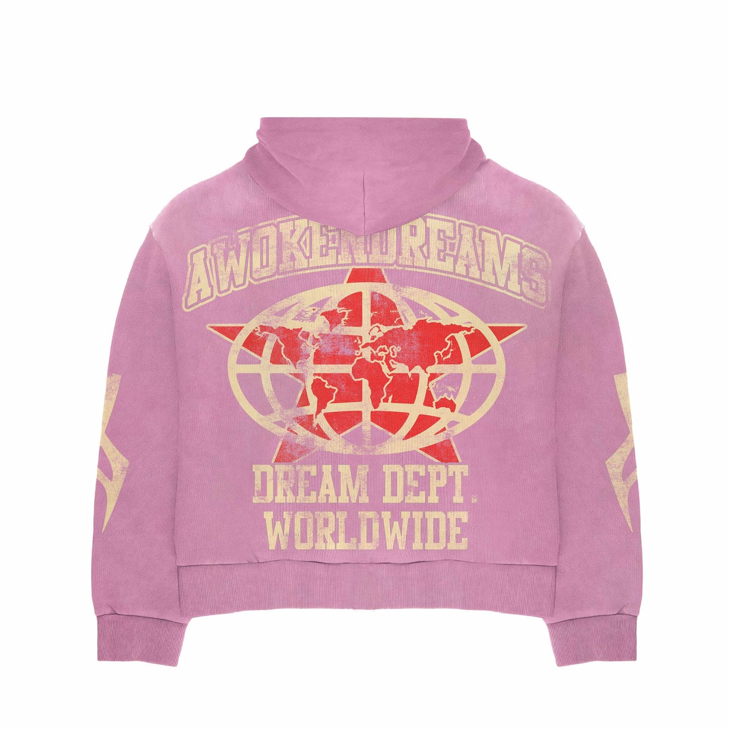 Awoken Dreams Varsity Pink Zip Up Hoodie