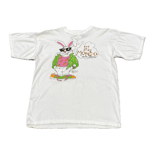90S Bunny Rabbit Too Cool El Mondo T Shirt - Used/Worn