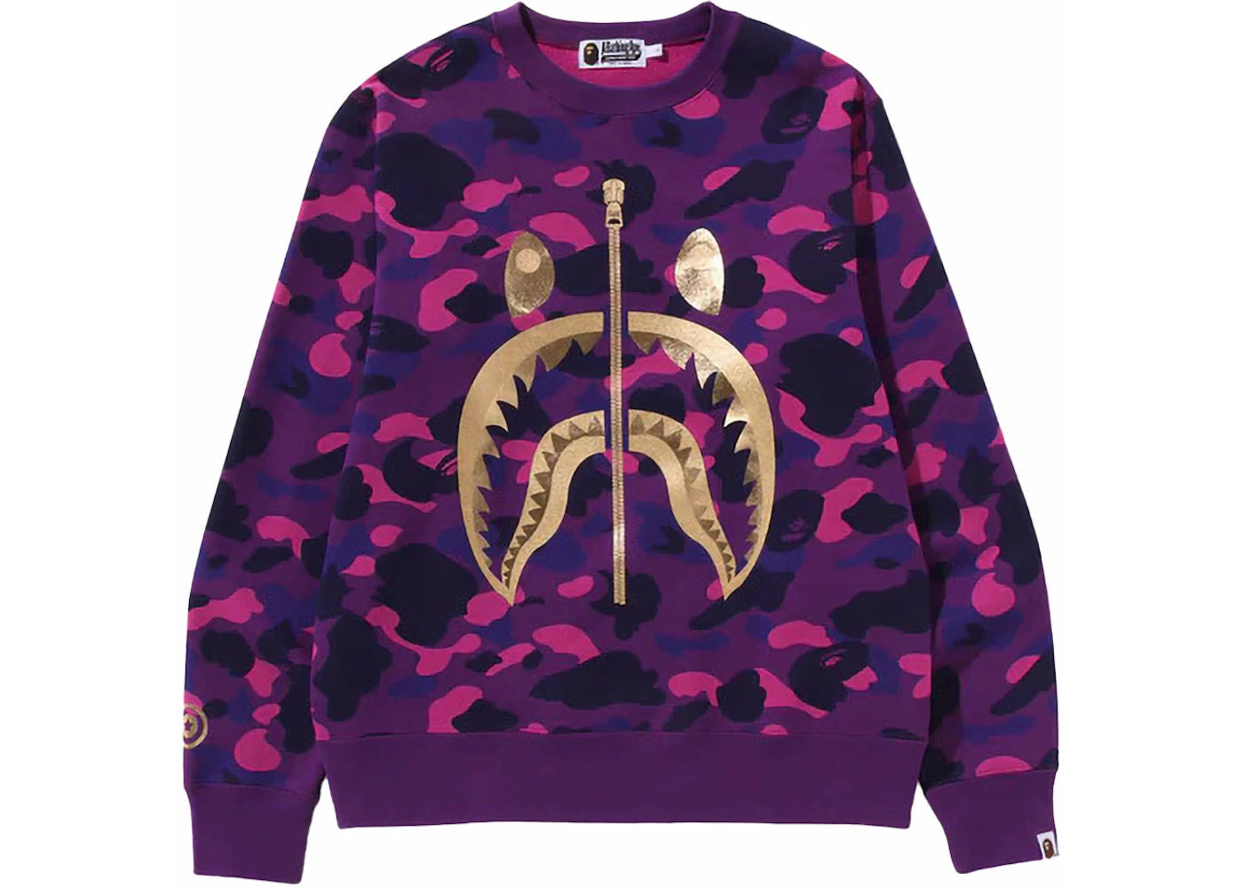 BAPE Color Camo Shark Crewneck (SS24) Purple