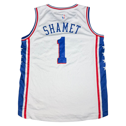 NBA Landry Shamet #1 Philadelphia 76ers Authentic Fanatics Basketball Jersey - Used/Worn