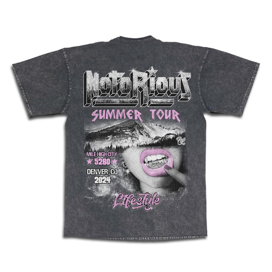 Notorious Summer Tour Tee - Mineral Black