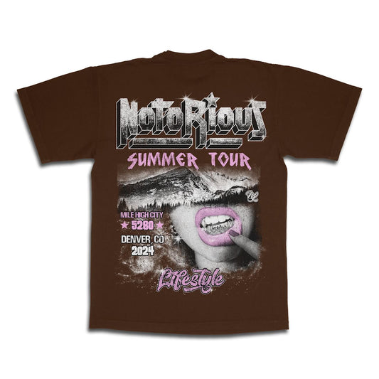 Notorious Summer Tour Tee - Chocolate