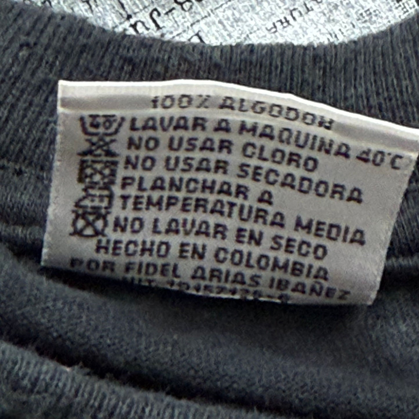 Vintage Pablo Escobar Colombia License ID T-Shirt - Used/Worn