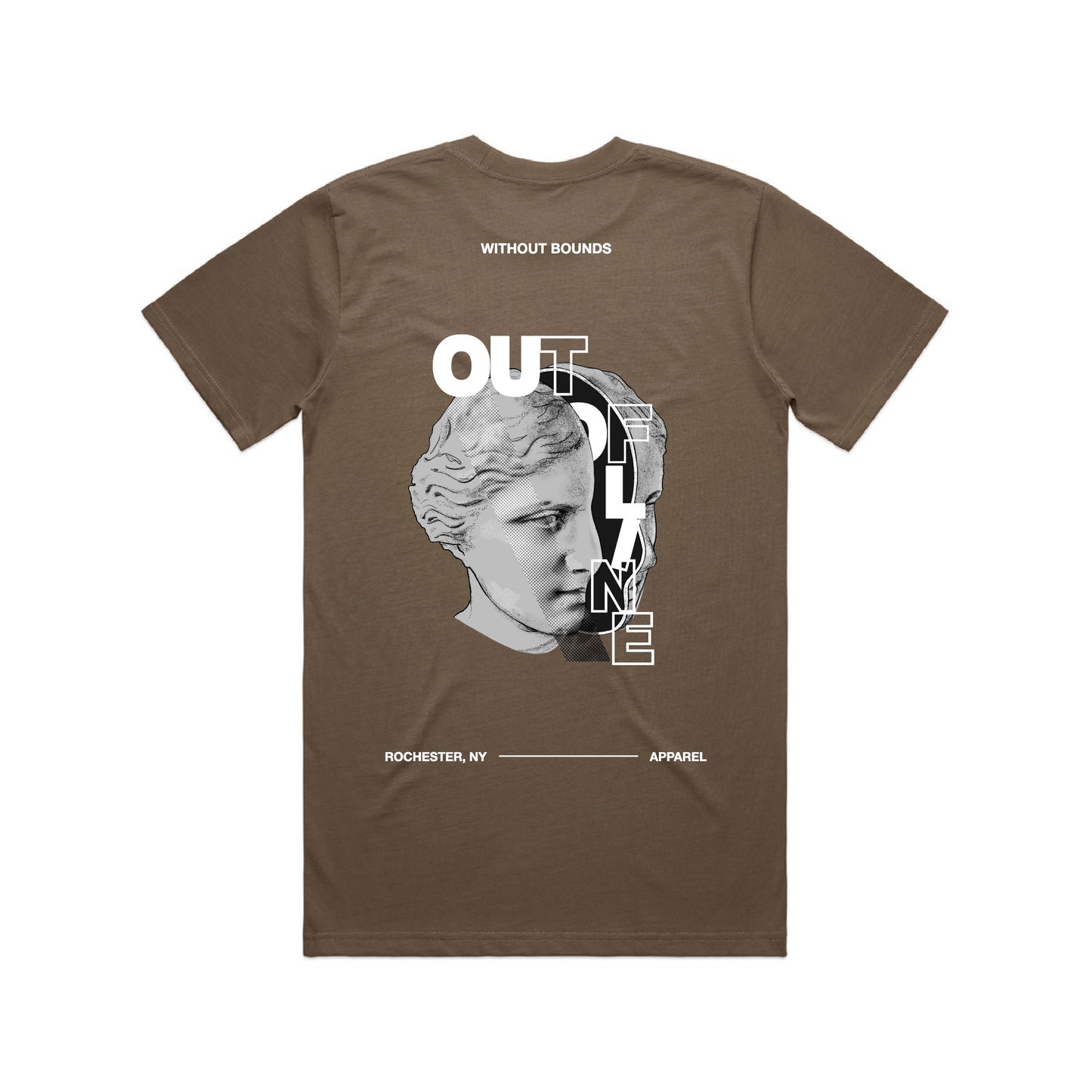 "Without Bounds" Walnut Tee