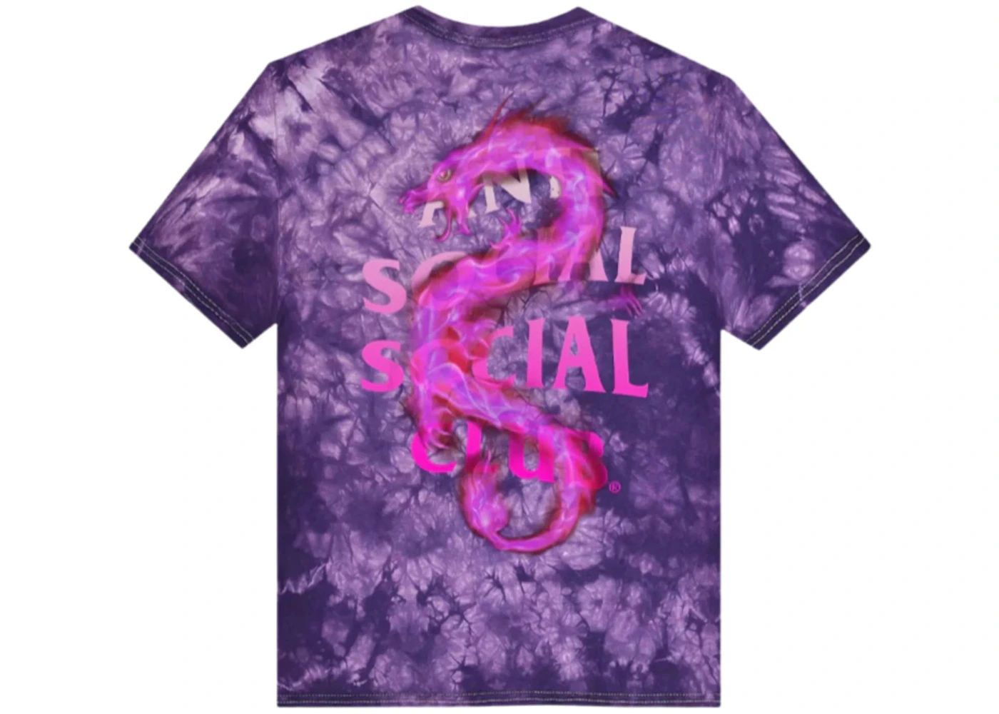 Anti Social Social Club Summer In Minsk T-shirt Purple Tie Dye