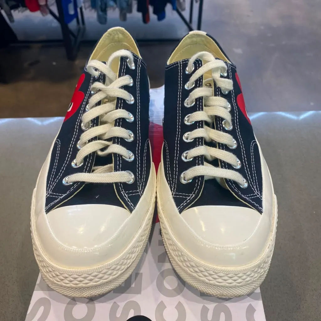 Converse Chuck Taylor All Star 70 Ox Comme des Garcons PLAY Black Size 9 150206C/A08796C - Pre-Owned