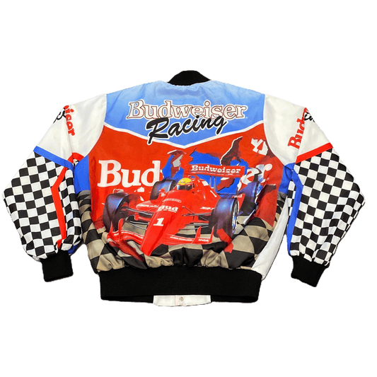 Vintage Budweiser Racing Chalk Line Satin Jacket - Used/Worn