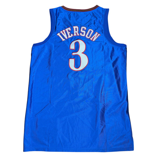 NBA Allen Iverson #3 Philadelphia 76ers 2001-02 Mitchell & Ness Basketball Jersey - Used/Worn