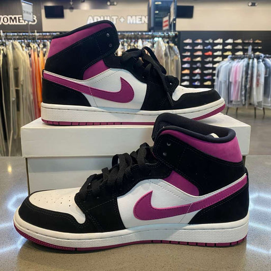 Jordan 1 Mid Magenta (Women's) Size 9.5W BQ6472-005 - Pre-Owned