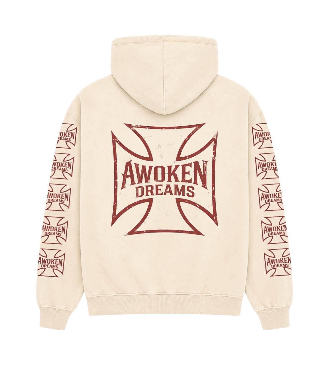 Awoken Dream West Coast Chopper Hoodie Cream