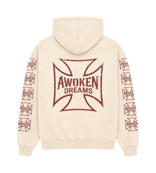 Awoken Dream West Coast Chopper Hoodie Cream