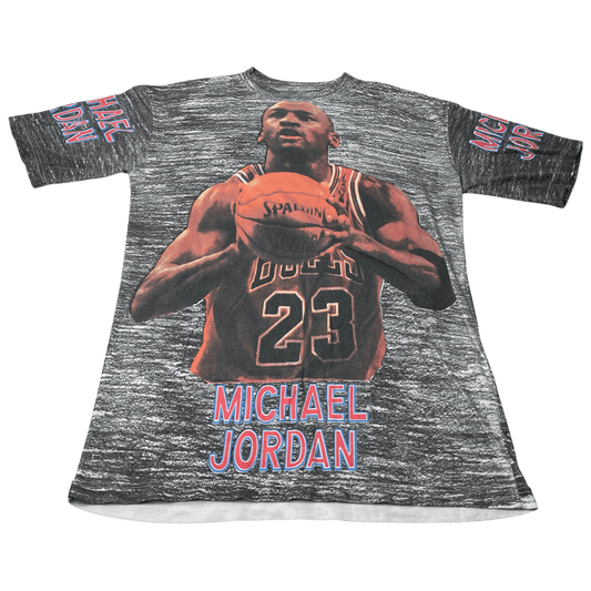 Vintage Michael Jordan AOP Basketball Rap-Style T-Shirt - Used/Worn