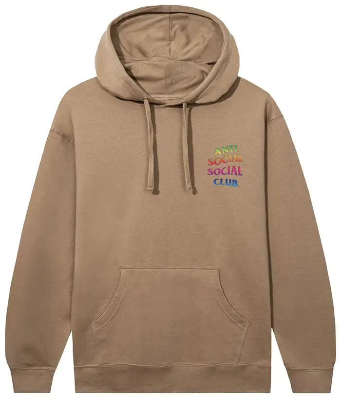 Anti Social Social Club Teleport Hoodie Sandstone