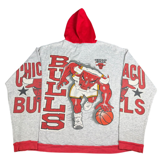 Vintage 90s NBA Chicago Bulls AOP Hoodie - Used/Worn