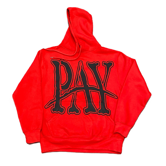 Pay "PIMP" Hoodie Red/Black