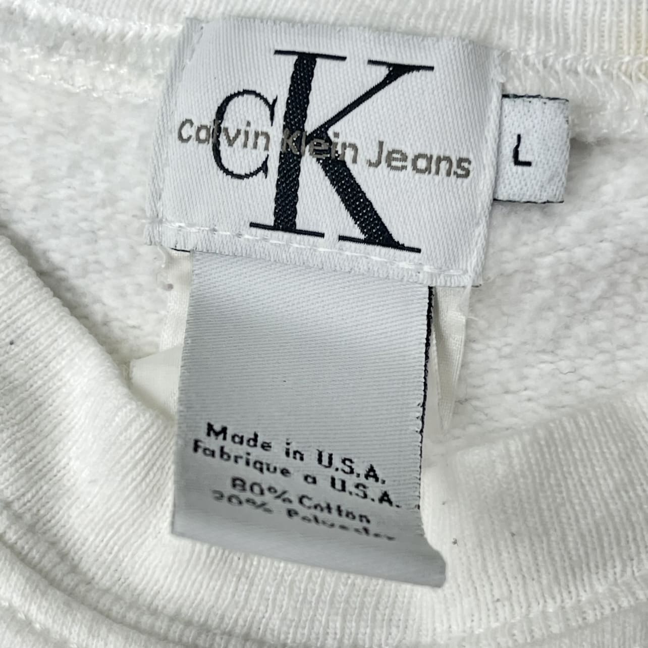 Vintage Calvin Klein Jeans Logo Crewneck Sweatshirt - Used/Worn