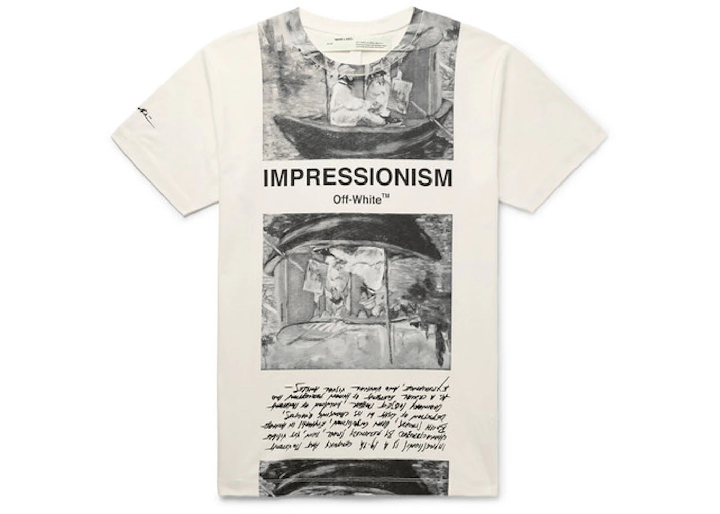 OFF-WHITE Impressionism' Graphic Print T-shirt Off-White/Tonal Grey