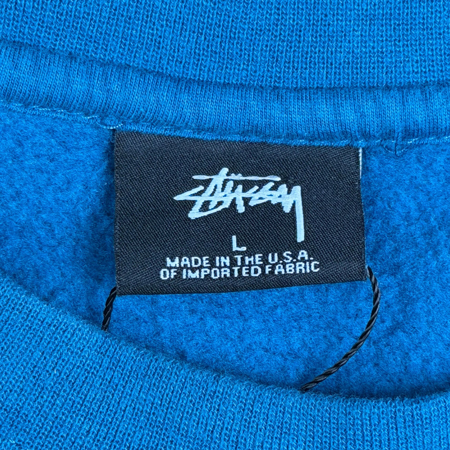 Stussy World Tour Blue Crewneck - Used/Worn