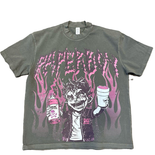 Paperboy Trap Tour Tee Gray