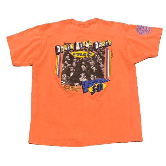 1992 Everything Looks Better In 3D Tri Delta Rush T Shirt - Used/Worn