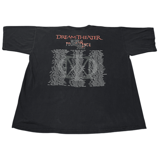 Vintage 2002 Dream Theatre World Tourbulence Tour Band T-Shirt - Used