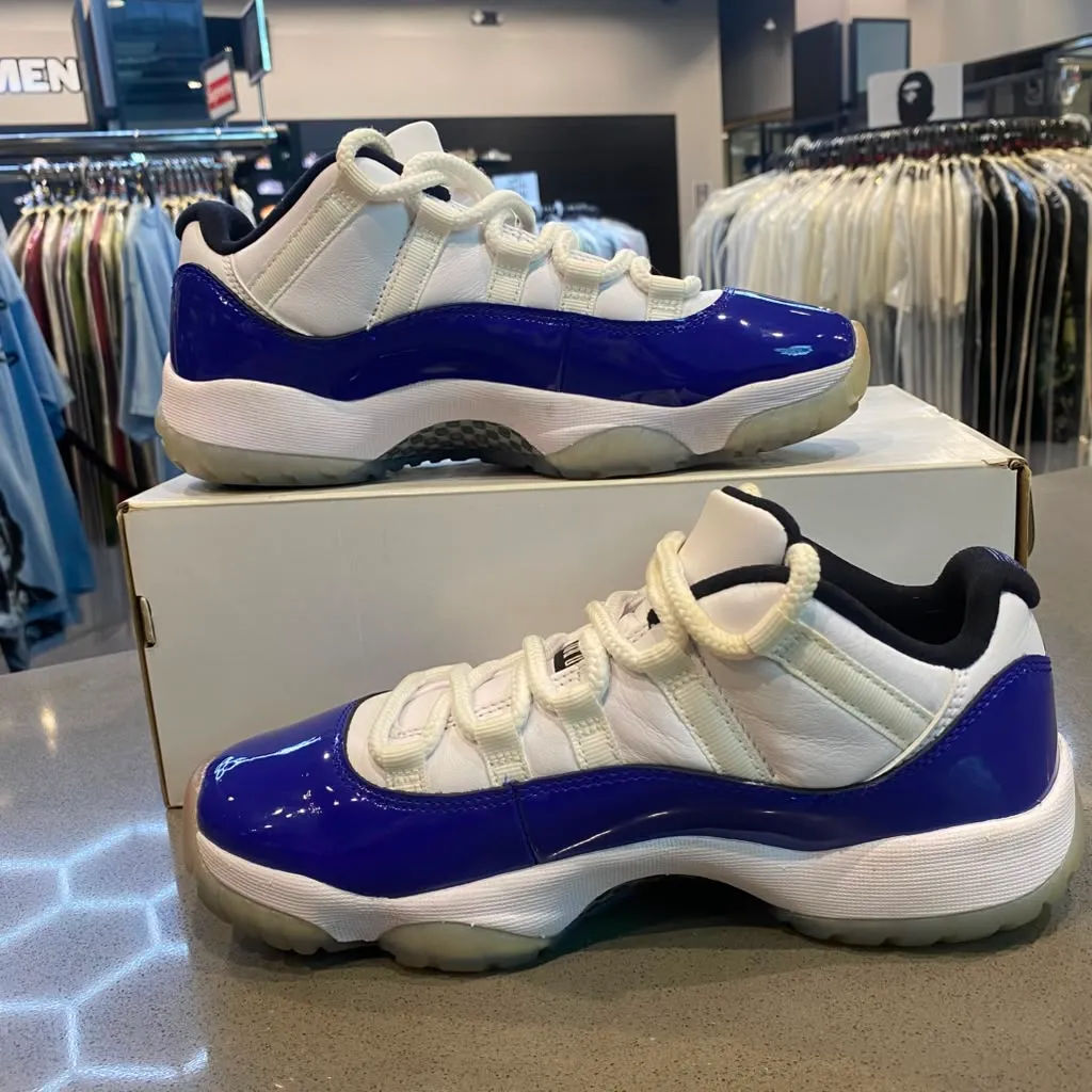 Jordan 11 Retro Low White Concord (Women's) Size 7.5W AH7860-100 - Pre-Owned