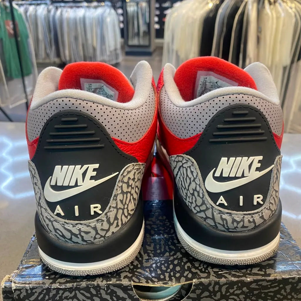 Jordan 3 Retro SE Fire Red (GS) Size 7Y CQ0488-600 - Pre-Owned
