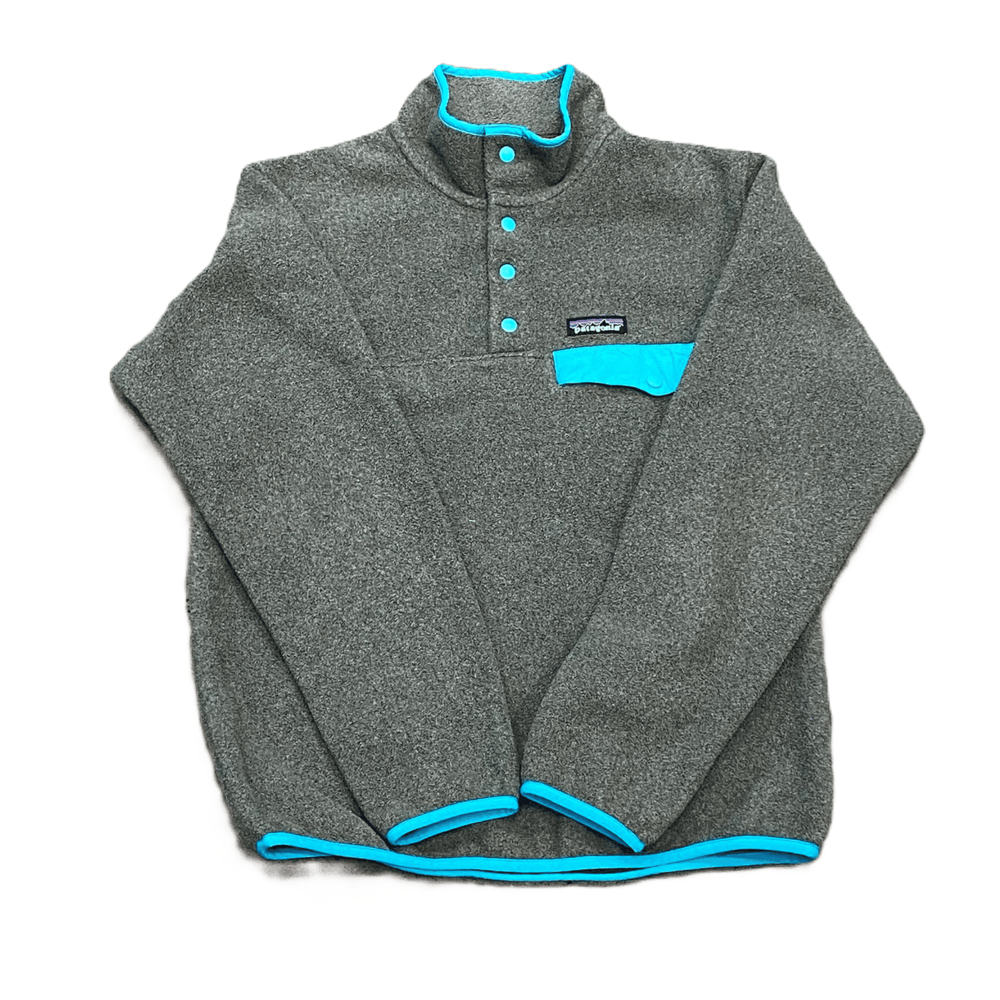 Vintage Patagonia Quarter Snap Synchilla Fleece Pullover Grey - Used/Worn