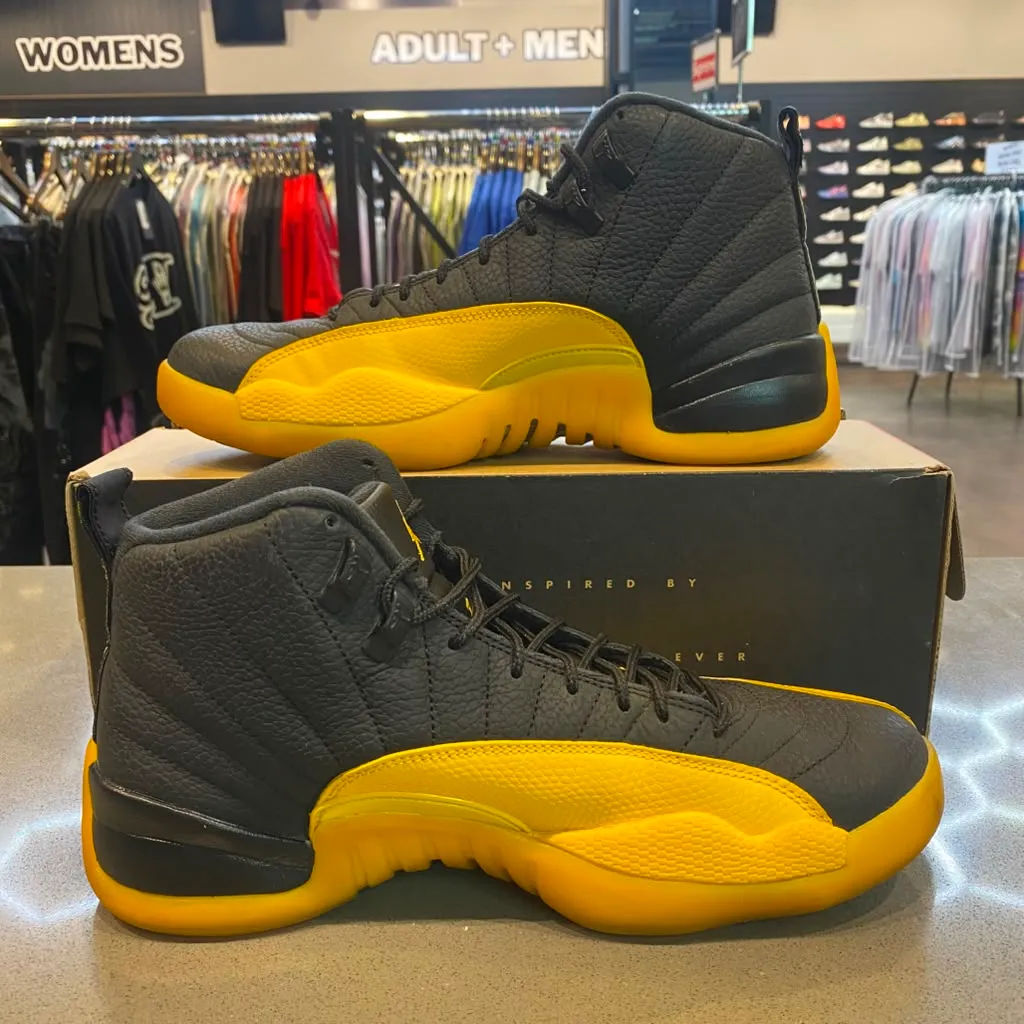 Jordan 12 Retro Black University Gold Size 9.5 130690-070 - Pre-Owned