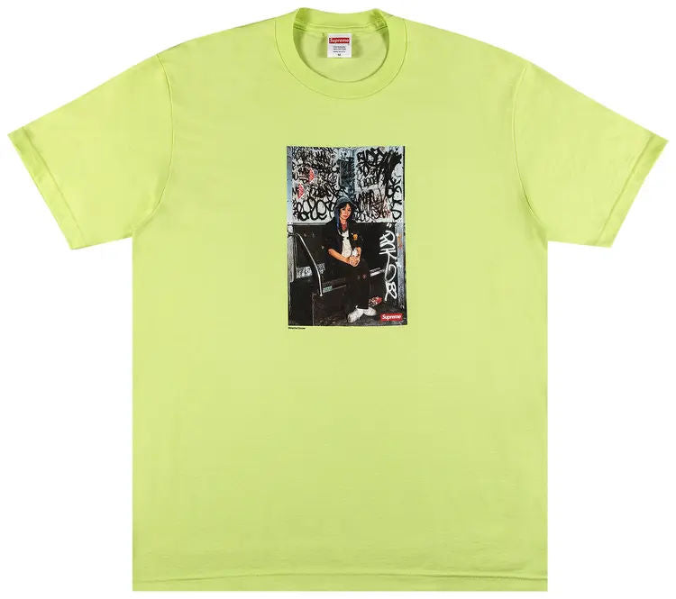 Supreme Lady Pink Tee Neon Green