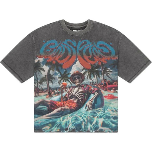 Godspeed Pool Party Tee Grey Wash
