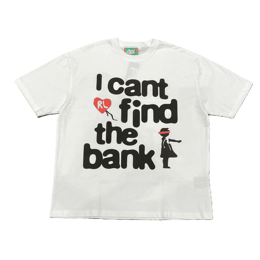 Lost At The Bank Tee White
