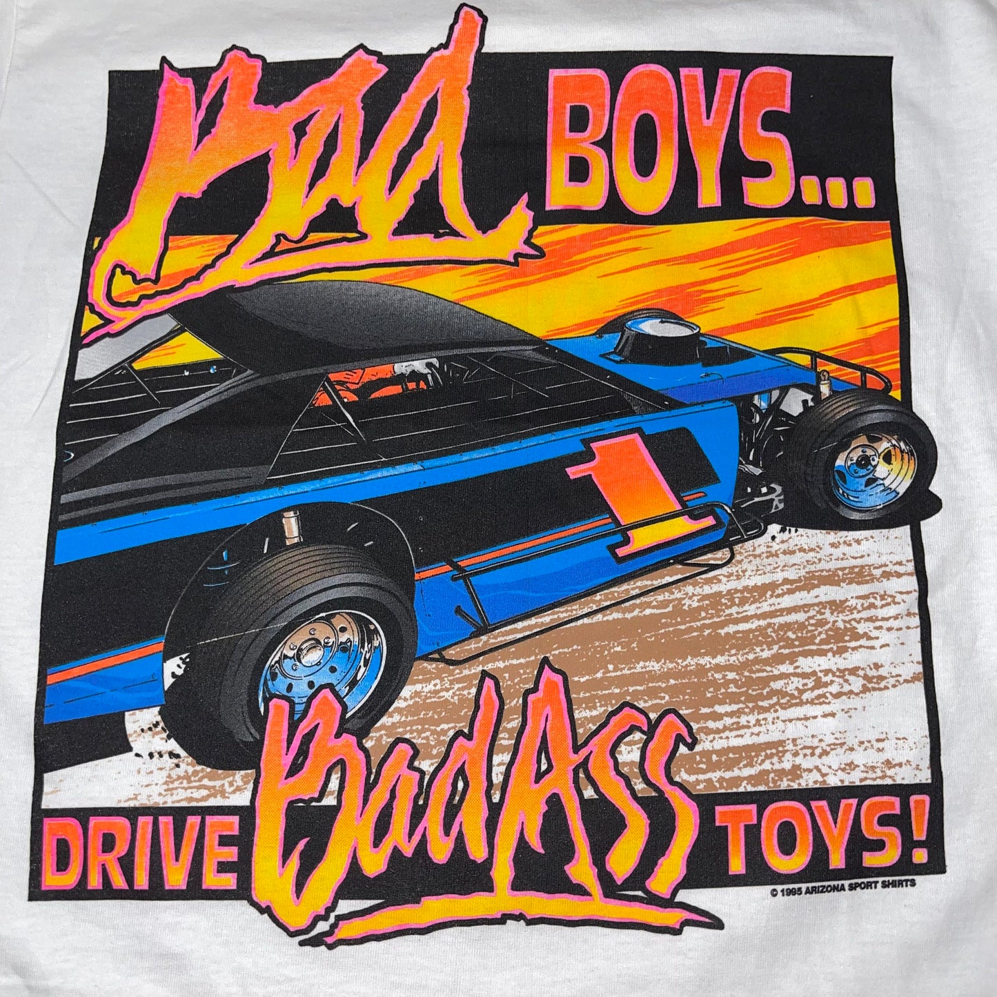 90s Bad Boys Drive Bad Toys Racing T-Shirt - Used/Worn