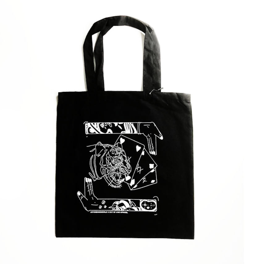 TIGER PLAY TOTE BAG BLACK