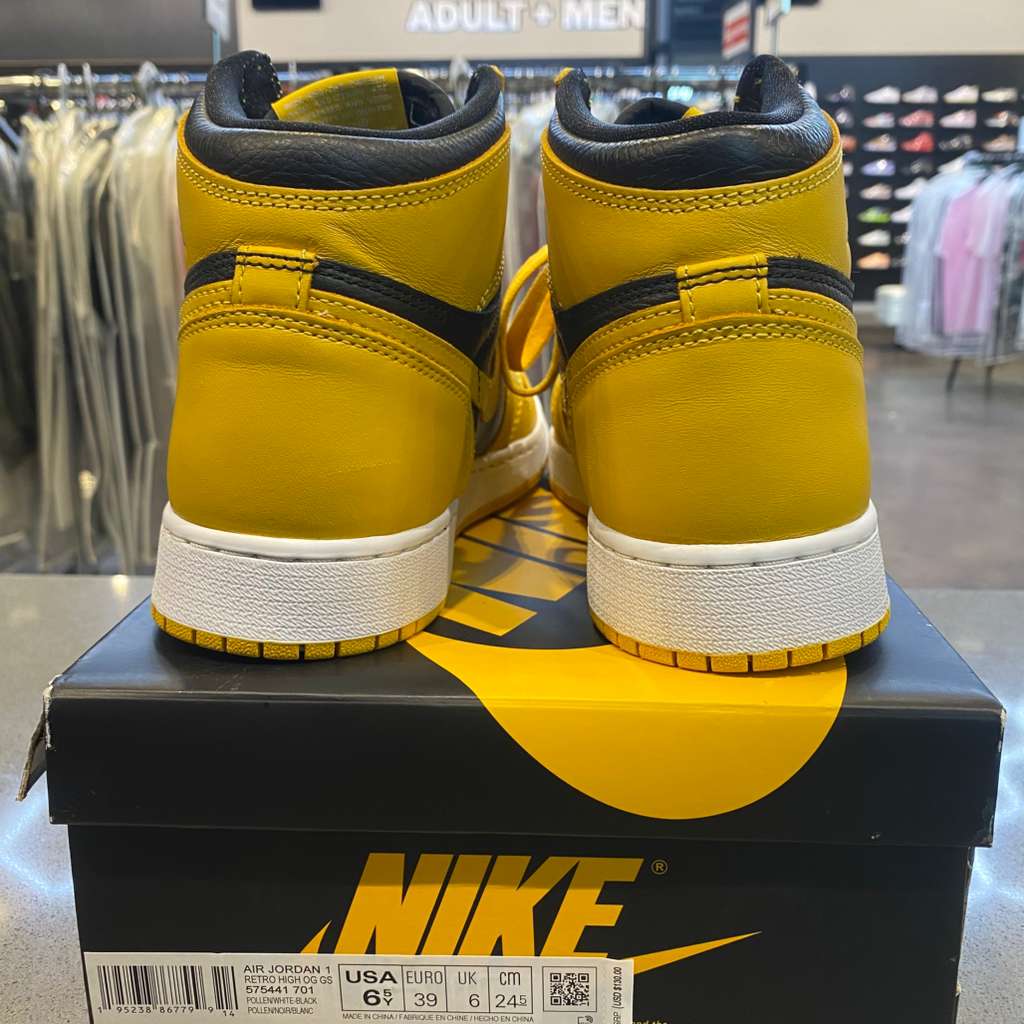 Jordan 1 Retro High OG Pollen (GS) Size 6.5Y 575441-701 - Pre-Owned