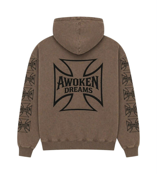 Awoken Dreams West Coast Chopper Hoodie Mocha