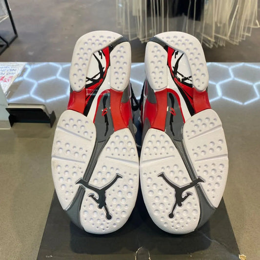 Jordan 8 Retro White True Red (2025) (GS) Size 6Y 305368-100 - Pre-Owned