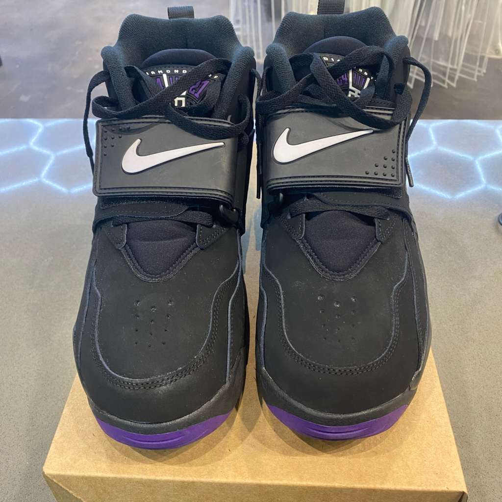 Nike Air Diamond Turf Ravens (2025) Size 12 HV2282-001 - Pre-Owned (Replacement Box)