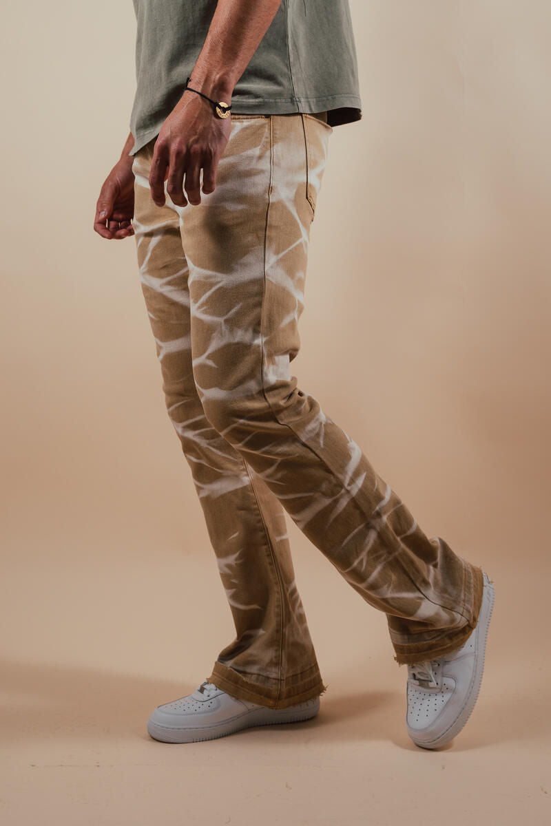 Denim Dye Tan Jeans