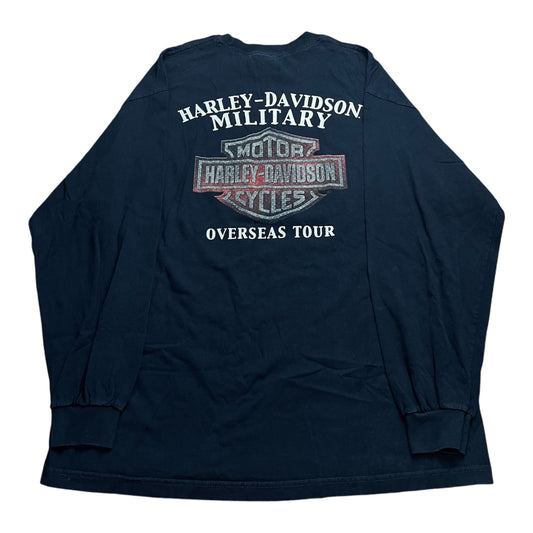 Vintage Harley-Davidson Military USA Eagle Long Sleeve T-Shirt - Used/Worn