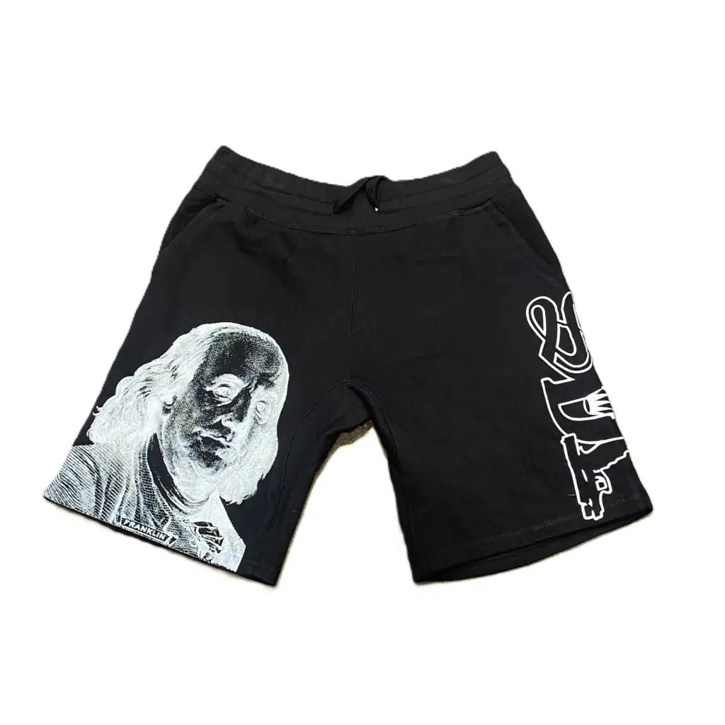 SDL Side Crown Script Logo Benjamin Sweatshorts Black/White