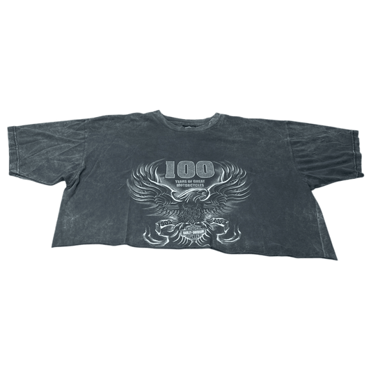 Vintage 2003 Harley-Davidson of Cadiz Cropped Shirt - Used/Worn