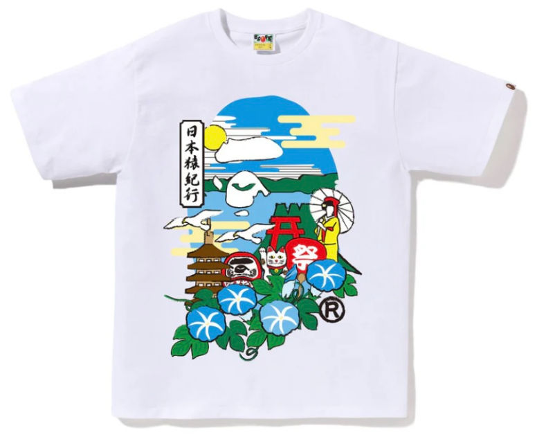 BAPE Japan Culture Ape Head Tee White